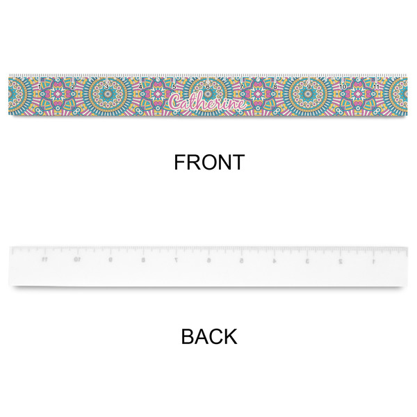 Bohemian Art Plastic Ruler - 12" - APPROVAL