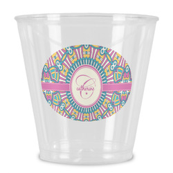 Bohemian Art Plastic Shot Glass (Personalized)