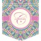 Bohemian Art Iron On Faux Pocket (Personalized)