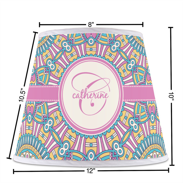 Bohemian Art Poly Film Empire Lampshade - Dimensions