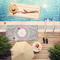 Bohemian Art Pool Towel Lifestyle
