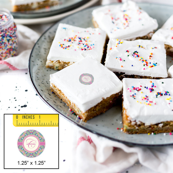 Bohemian Art Printed Icing Circle - XSmall - In Context