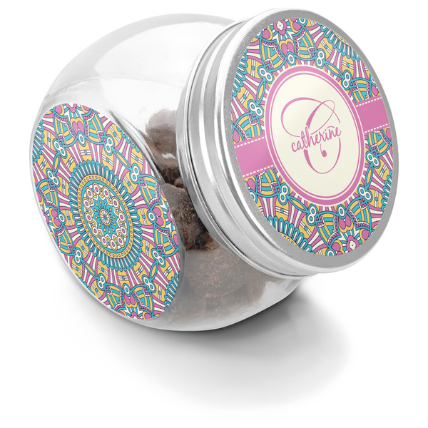Custom Bohemian Art Puppy Treat Jar (Personalized)