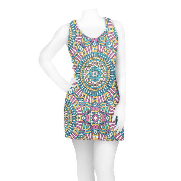 Bohemian Art Racerback Dress - On Model - Front