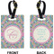 Bohemian Art Rectangle Luggage Tag (Front + Back)