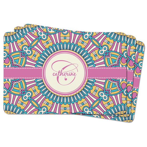 Bohemian Art Rectangular Fridge Magnet - THREE