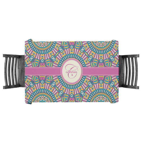 Custom Bohemian Art Tablecloth - 58"x58" (Personalized)
