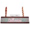 Bohemian Art Red Mahogany Nameplates with Business Card Holder - Straight
