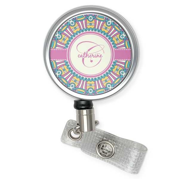 Custom Bohemian Art Retractable Badge Reel (Personalized)