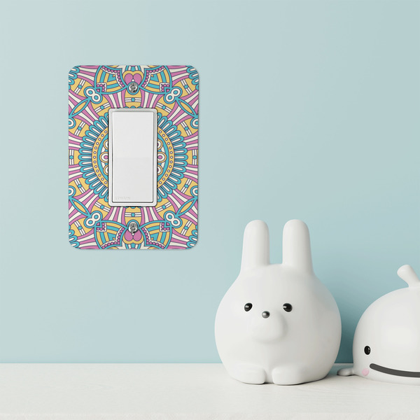 Bohemian Art Rocker Light Switch Covers - Single - IN CONTEXT