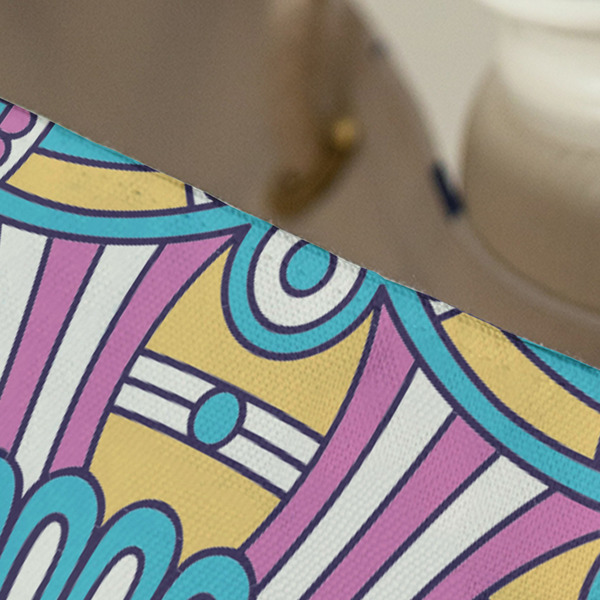 Bohemian Art Large Rope Tote - Close Up View