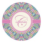 Bohemian Art Round Decal - Small (Personalized)