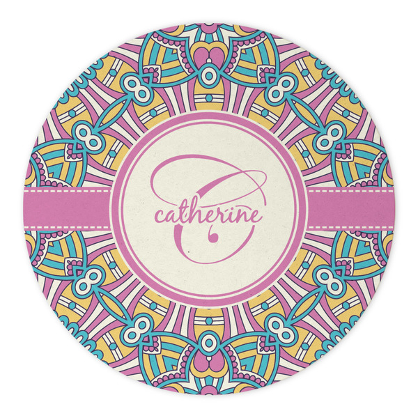 Bohemian Art Round Paper Coaster - Approval