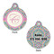 Bohemian Art Round Pet ID Tag - Large - Approval