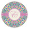 Bohemian Art Round Stone Trivet (Personalized)