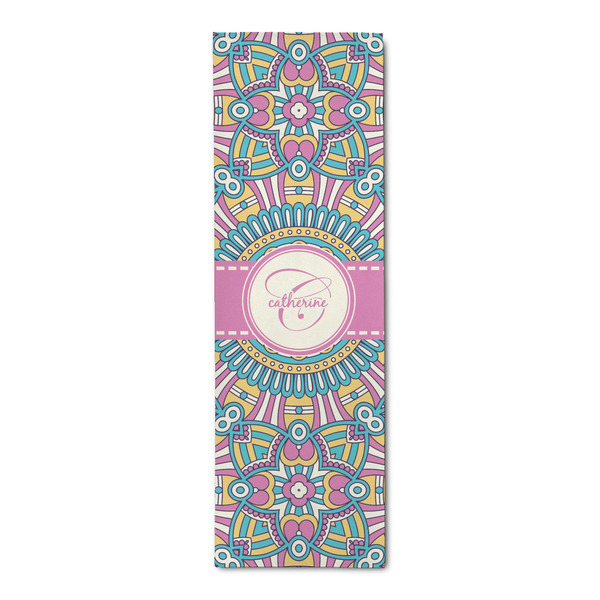 Custom Bohemian Art Runner Rug - 2.5'x8' w/ Name and Initial