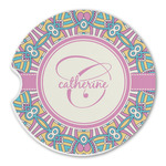 Bohemian Art Sandstone Car Coaster - Single (Personalized)