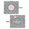 Bohemian Art Security Blanket - Front & Back View