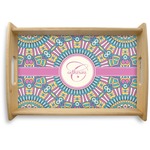 Bohemian Art Natural Wooden Tray - Small (Personalized)