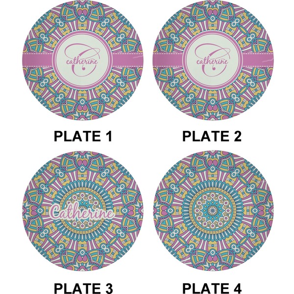 Bohemian Art Set of Appetizer / Dessert Plates (Approval)