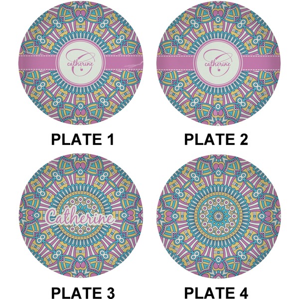 Bohemian Art Set of Lunch / Dinner Plates (Approval)