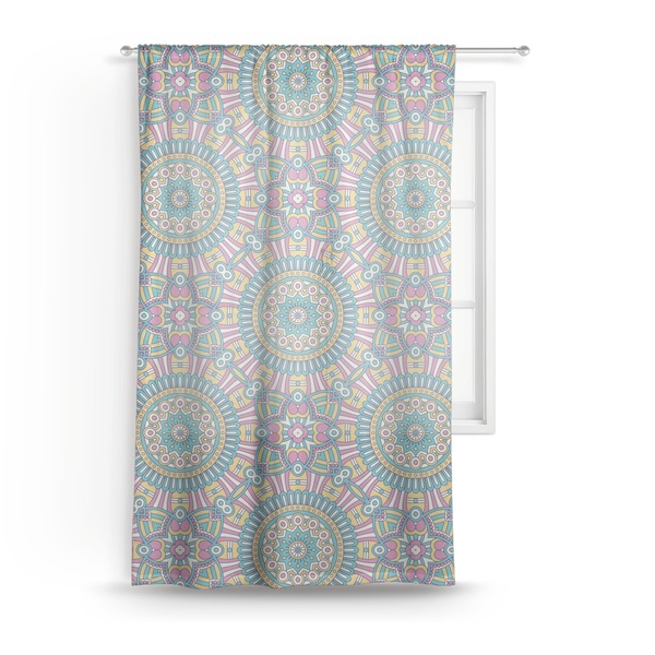 Custom Bohemian Art Sheer Curtain - 50"x84"