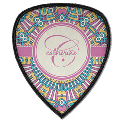Bohemian Art Iron on Shield Patch A w/ Name and Initial
