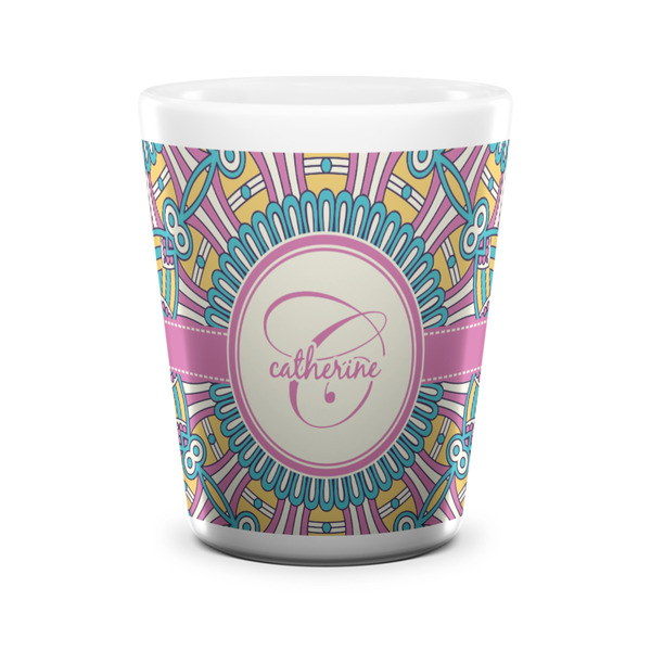 Bohemian Art Shot Glass - White - FRONT