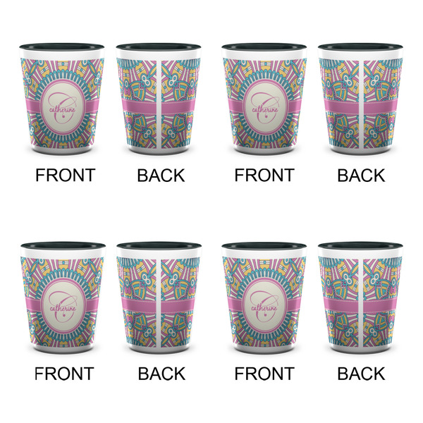 Bohemian Art Shot Glassess - Two Tone - Set of 4 - APPROVAL
