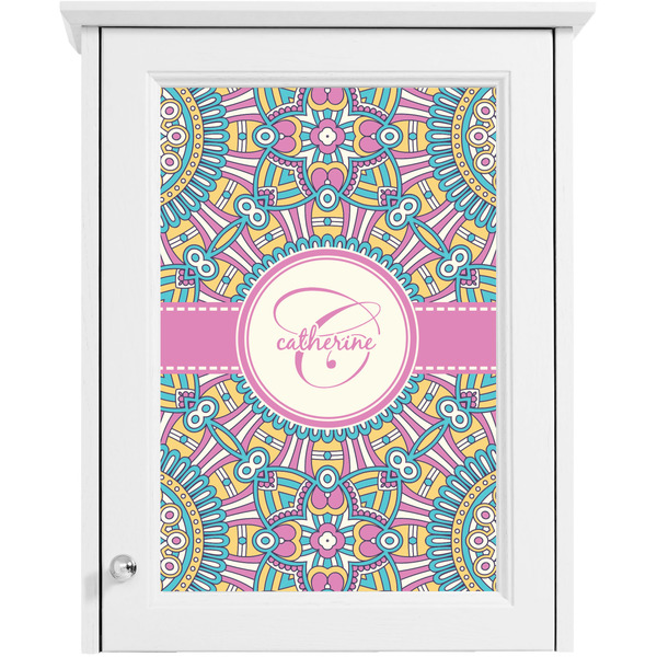 Bohemian Art Single White Cabinet Decal
