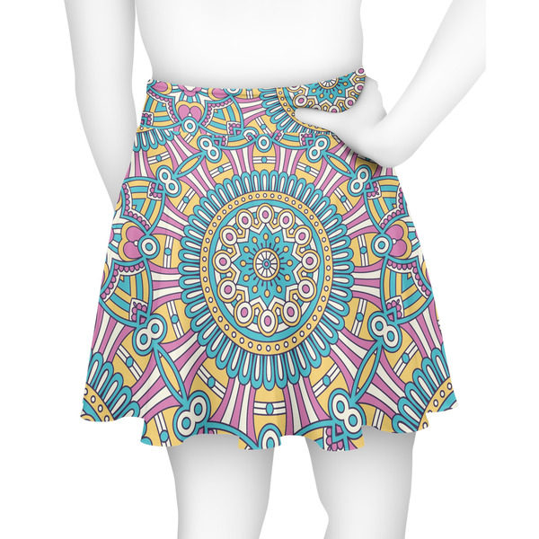 Bohemian Art Skater Skirt - Back