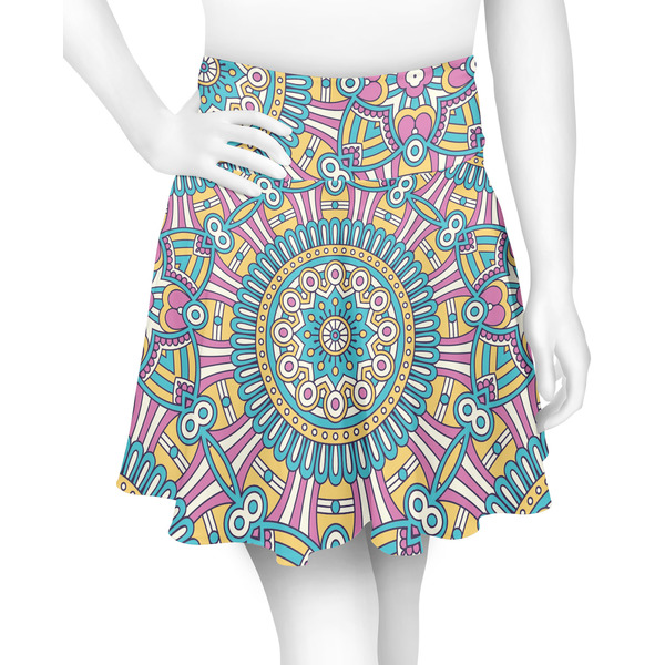 Custom Bohemian Art Skater Skirt