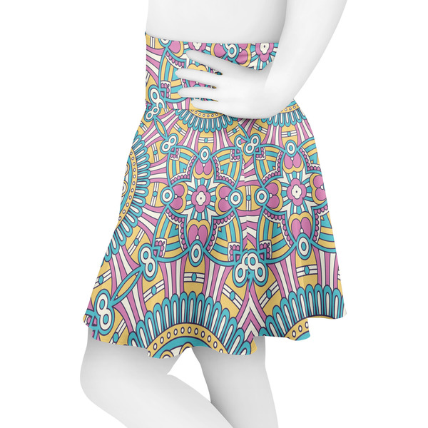 Bohemian Art Skater Skirt - Side