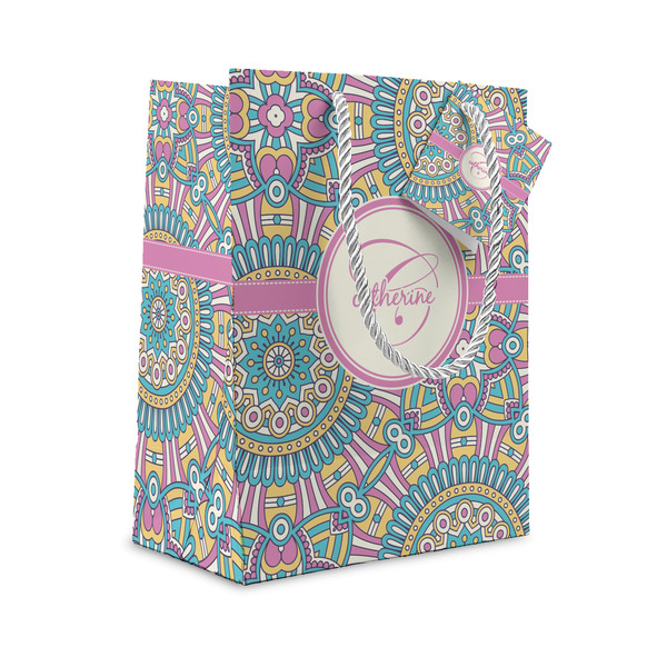Custom Bohemian Art Small Gift Bag (Personalized)