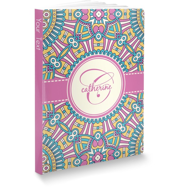 Custom Bohemian Art Softbound Notebook (Personalized)