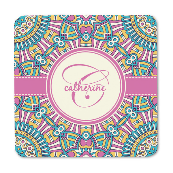 Bohemian Art Square Fridge Magnet - FRONT