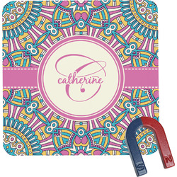 Bohemian Art Square Fridge Magnet (Personalized)