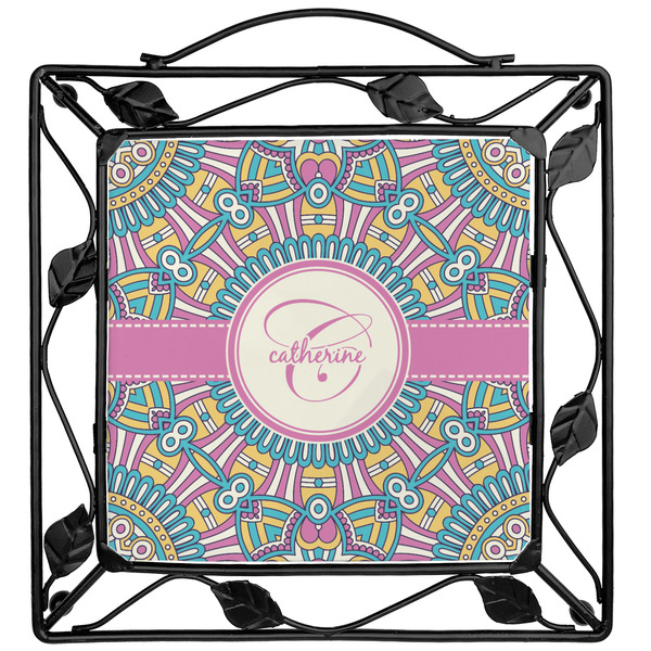 Custom Bohemian Art Square Trivet (Personalized)