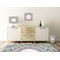 Bohemian Art Square Wall Decal Wooden Desk