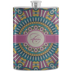 Bohemian Art Stainless Steel Flask (Personalized)