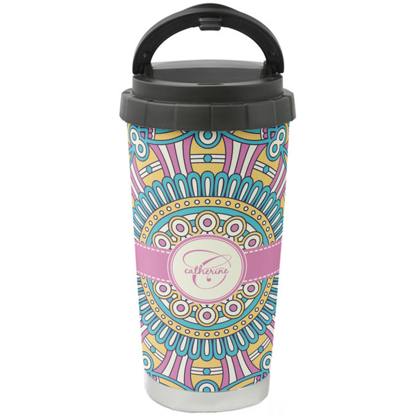 Custom Bohemian Art Stainless Steel Coffee Tumbler (Personalized)