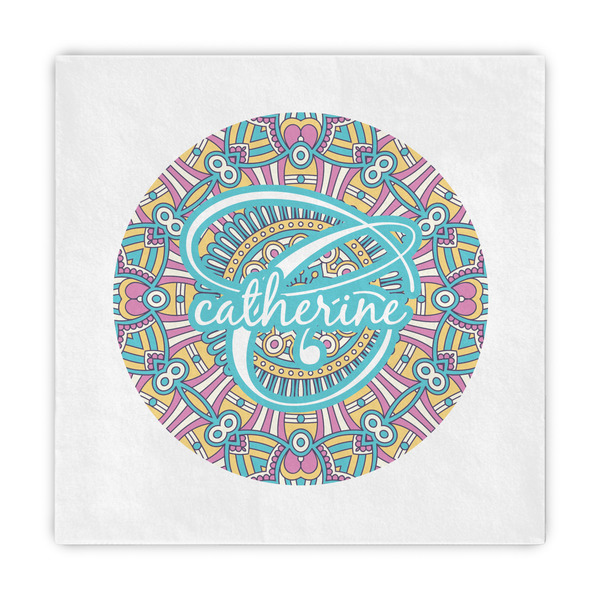 Custom Bohemian Art Standard Decorative Napkins (Personalized)