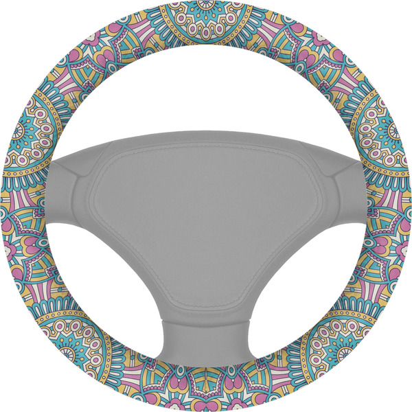 Custom Bohemian Art Steering Wheel Cover