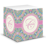 Bohemian Art Sticky Note Cube (Personalized)
