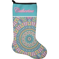 Bohemian Art Holiday Stocking - Single-Sided - Neoprene (Personalized)
