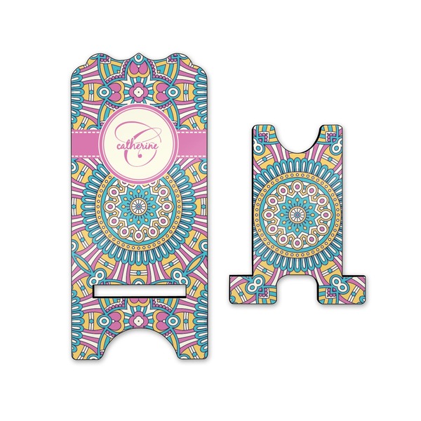 Bohemian Art Stylized Phone Stand - Front & Back - Small