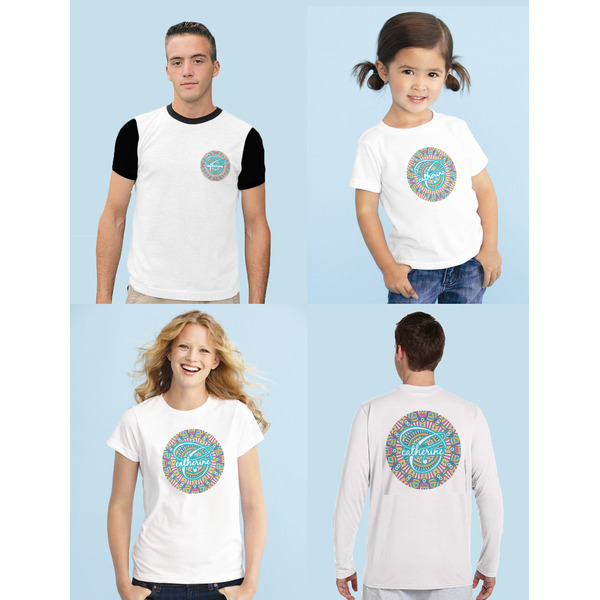 Bohemian Art Sublimation Sizing on Shirts