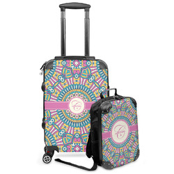 Bohemian Art Kids 2-Piece Luggage Set - Suitcase & Backpack (Personalized)