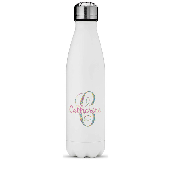 Custom Bohemian Art Water Bottle - 17 oz. - Stainless Steel - Full Color Printing (Personalized)