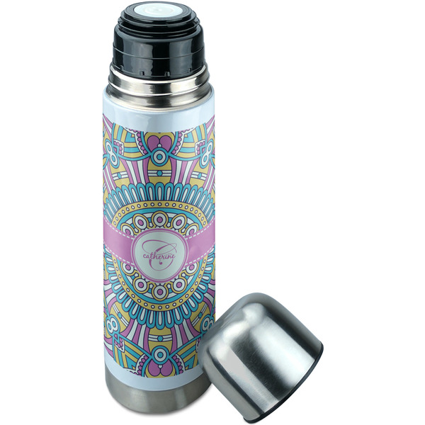Bohemian Art Thermos - Lid Off
